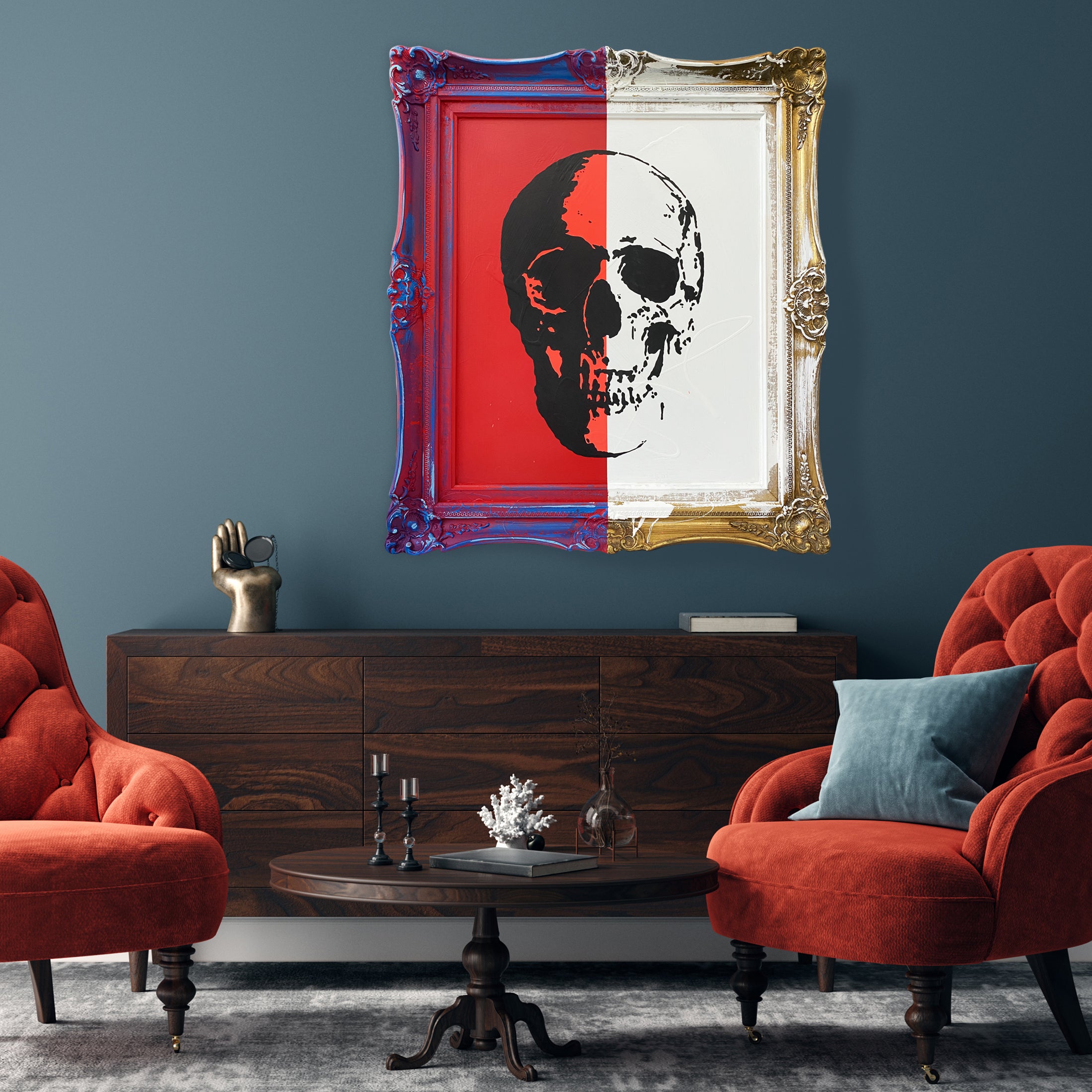 'ORNATE SKULL' -  Original Painted Artwork